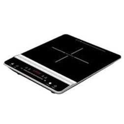 Melchioni Family TSUNAMI1 Fornello a Induzione portatile, Vetro Nero, 1 piastra, 2000W, Multifunzione, Timer 180min, Temperatura 60/240° C, Ultrasottile, Display Digitale touch, Blocco di sicurezza
